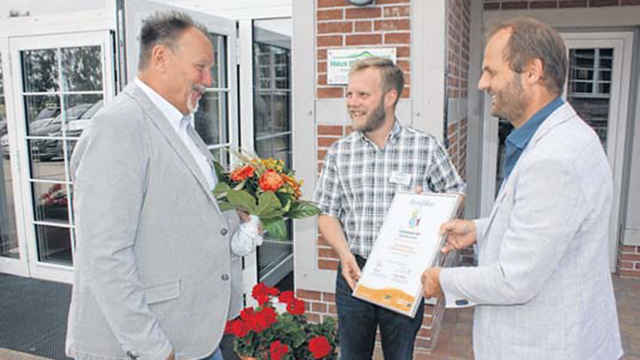 Übergabe des Zertifikates